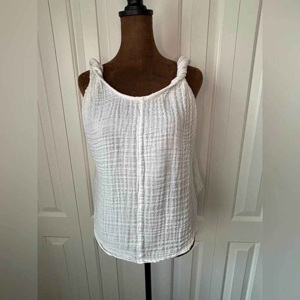 Free People Free-est Massima Reversible Gauze Top, Size Small